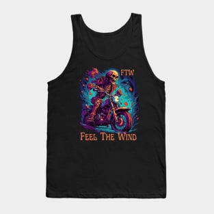 Skeleton Motorcycle (Front and Back) Tank Top